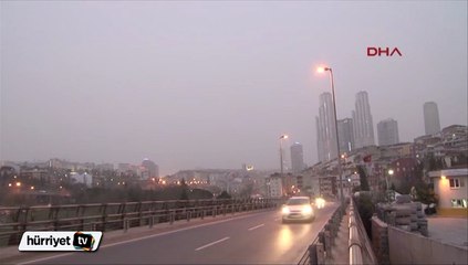 İstanbul toz bulutu altında