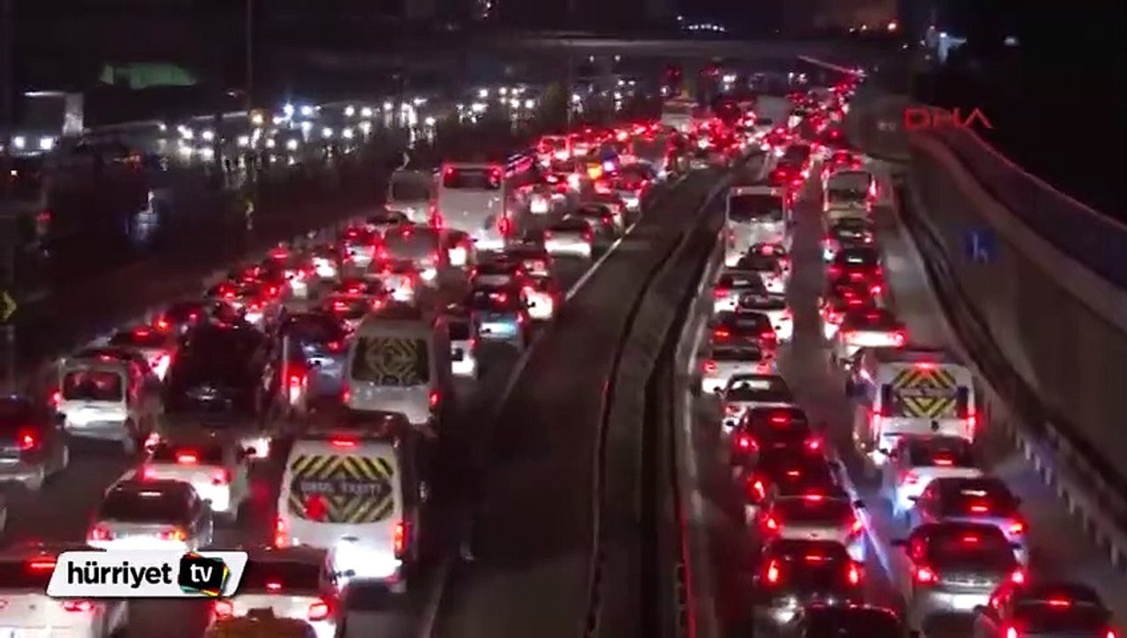 İstanbul'da trafik yoğunluğu