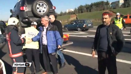 TEM'i kapatan zincirleme kaza