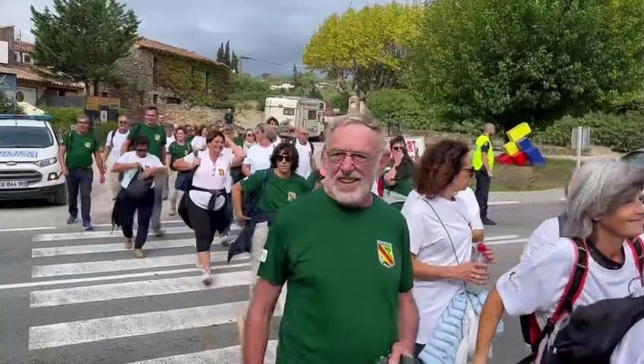 Les marcheurs contre le cancer dans le Golfe de Saint-Tropez