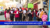 El Agustino: vecinos y comerciantes denuncian que están cuatro días sin luz