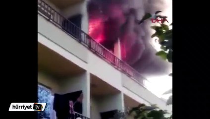 Mersin'de korkutan yangına TOMA müdahale etti