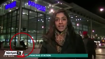 Canlı yayında kaza kameralara böyle yansıdı