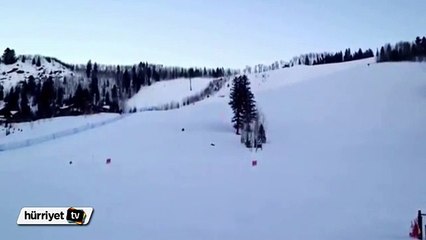 Sırt üstünde kayarak...