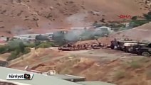 Uludere'de topçu atışlarıyla PKK hedefleri böyle vuruldu