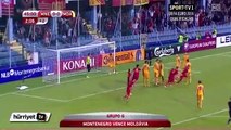 Karadağ-Moldova maçından özet görüntüler
