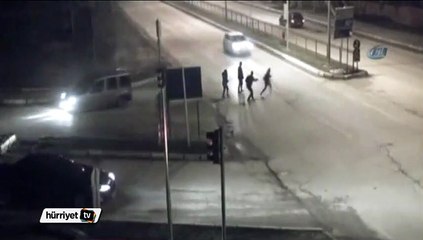 Kız öğrencinin ağır yaralandığı kaza kamerada