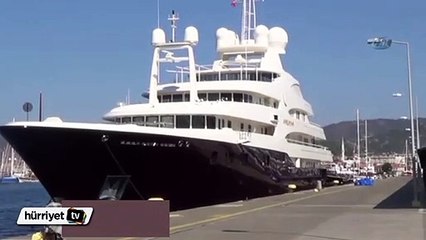 Kral Abdullah’ın mega yatı Marmaris’te