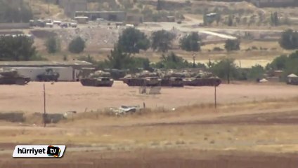 Tanklar Kobani sınırına konuşlandırıldı