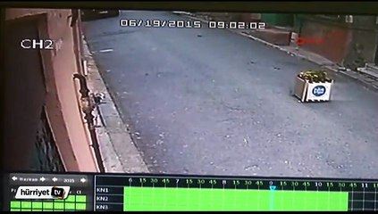 Görevliyi yere yatırıp para nakil aracını  böyle soydular