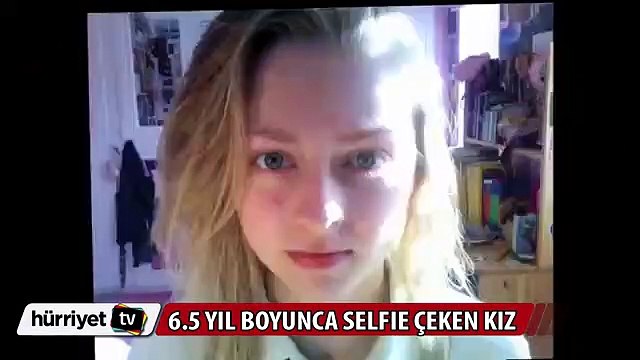 6.5 yıl boyunca selfie çeken kız