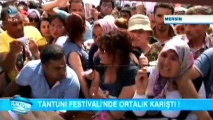 Mersin'de tantuni festivalinde gerginlik