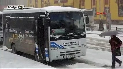 Yozgat sabaha beyaz kar örtüsü ile uyandı