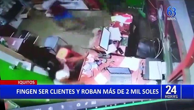 Iquitos: delincuentes fingen ser cliente y asaltan local de productos de primera necesidad