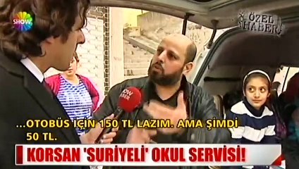 Suriyeli öğrencilere korsan okul servisi