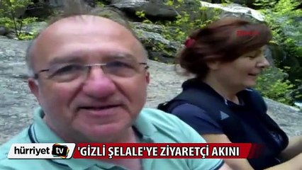 Gizli şelaleye ziyaretçi akını