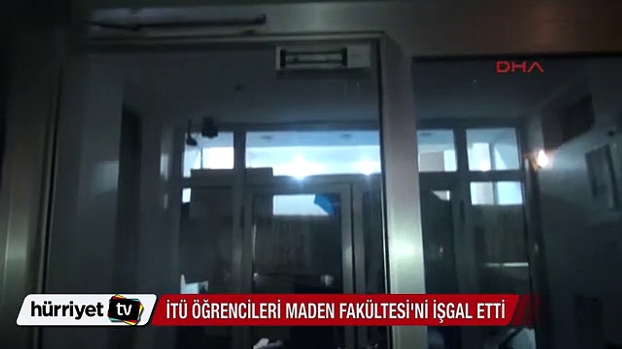 İTÜ öğrencileri Maden Fakültesi'ni işgal etti