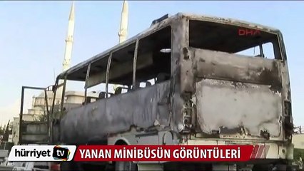 Yanan minibüs İstanbul trafiğini felç etti