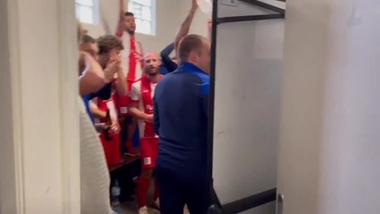 Grosse ambiance dans le vestiaire de Geer après le succès face à Fize en P1