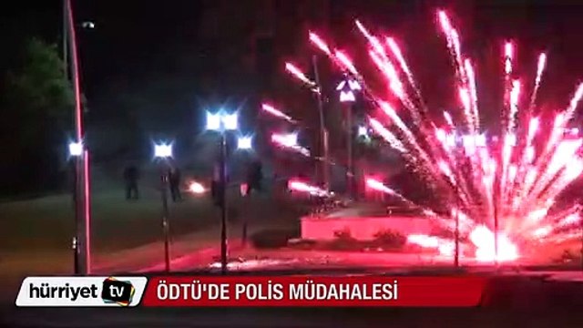 ODTÜ'de izinsiz gösteriye polis müdahalesi
