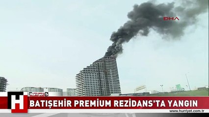 REZİDANSTA KORKUTAN YANGIN