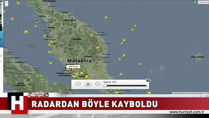 RADARDAN BÖYLE KAYBOLDU