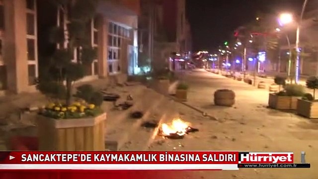 SANCAKTEPE'DE KAYMAKAMLIK BİNASINA SALDIRI