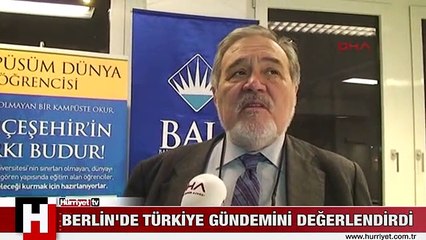 İLBER ORTAYLI BERLİN'DE TÜRKİYE GÜNDEMİNİ DEĞERLENDİRDİ