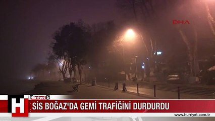SİS BOĞAZ'DA GEMİ TRAFİĞİNİ DURDURDU