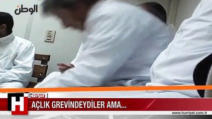 AÇLIK GREVİNDEYİZ DEDİLER YEMEKLERİ BÖYLE GÖTÜRDÜLER