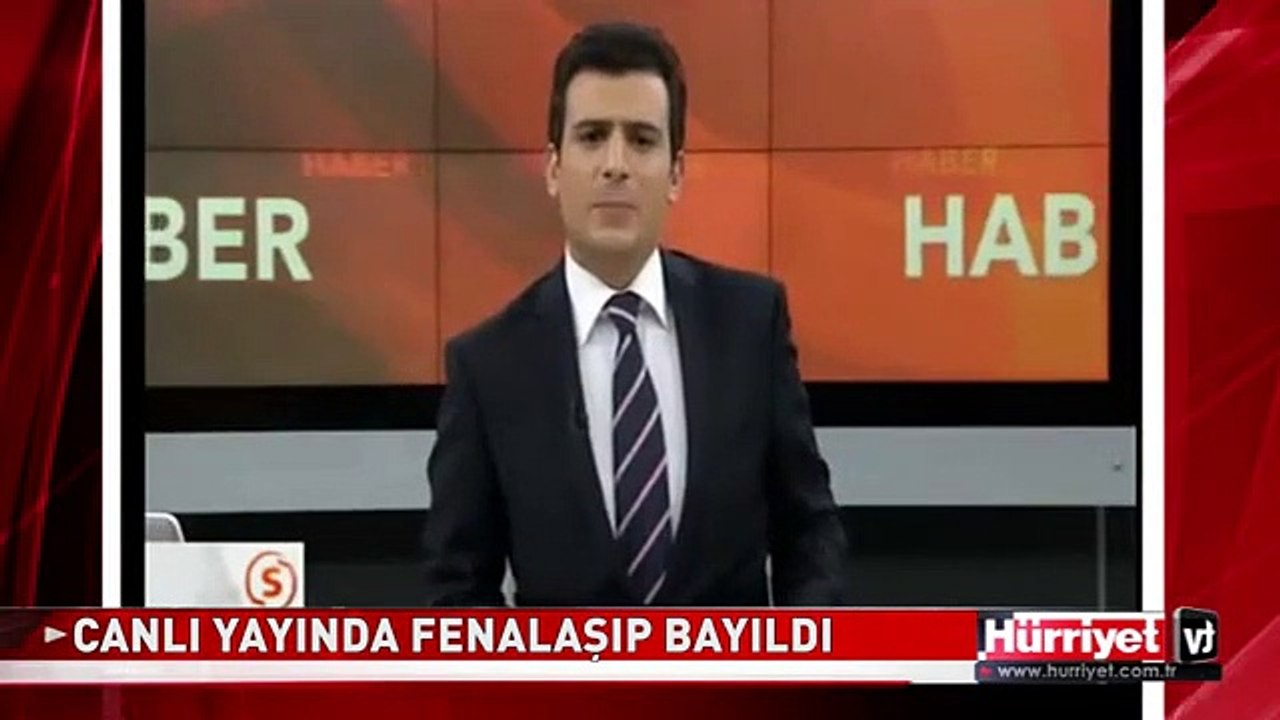 SPİKER CANLI YAYINDA BAYILDI