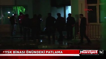 YSK BİNASI ÖNÜNDEKİ PATLAMA ANKARA POLİSİNİ ALARMA GEÇİRDİ