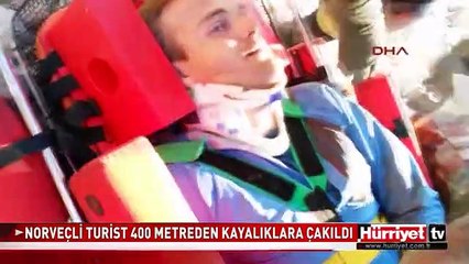 400 METREDEN KAYALIKLARA ÇAKILDI