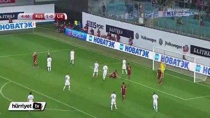 Rusya-Liechentstein maçından özet görüntüler