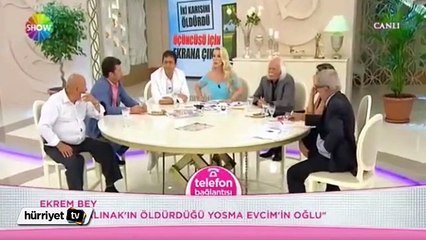 Canlı yayında annesini öldüren adama ateş püskürdü