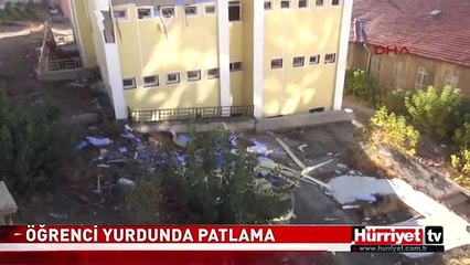 LİSE PANSİYONUNDA KORKUTAN PATLAMA