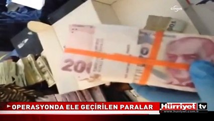 İŞTE RÜŞVET OPERASYONUNDA ELE GEÇİRİLEN PARALAR