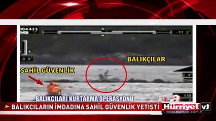 BALIKÇILARIN İMDADINA SAHİL GÜVENLİK YETİŞTİ