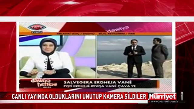 TRT ŞEŞ'TE CANLI YAYIN KAZASI