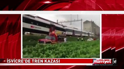 İSVİÇRE'DE TREN KAZASI