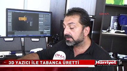 3D YAZICI İLE TABANCA YAPTI