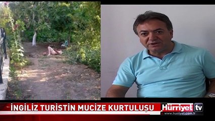 İNGİLİZ TURİSTİN MUCİZE KURTULUŞU