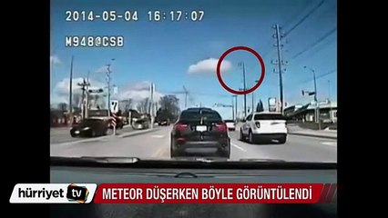 Toronto'ya düşen meteor böyle görüntülendi