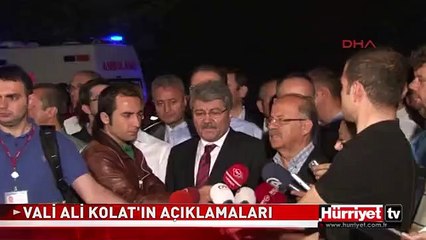 VALİ KOLAT: OLAYIN NEDENİ YAPILACAK DETAYLI ÇALIŞMA SONRASINDA BELLİ OLACAK