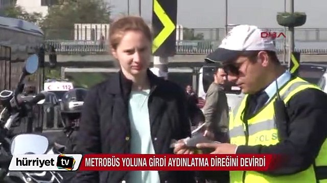Metrobüs yolunda kaza
