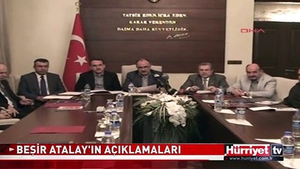 BAŞBAKAN YARDIMCISI BEŞİR ATALAY'IN AÇIKLAMALARI