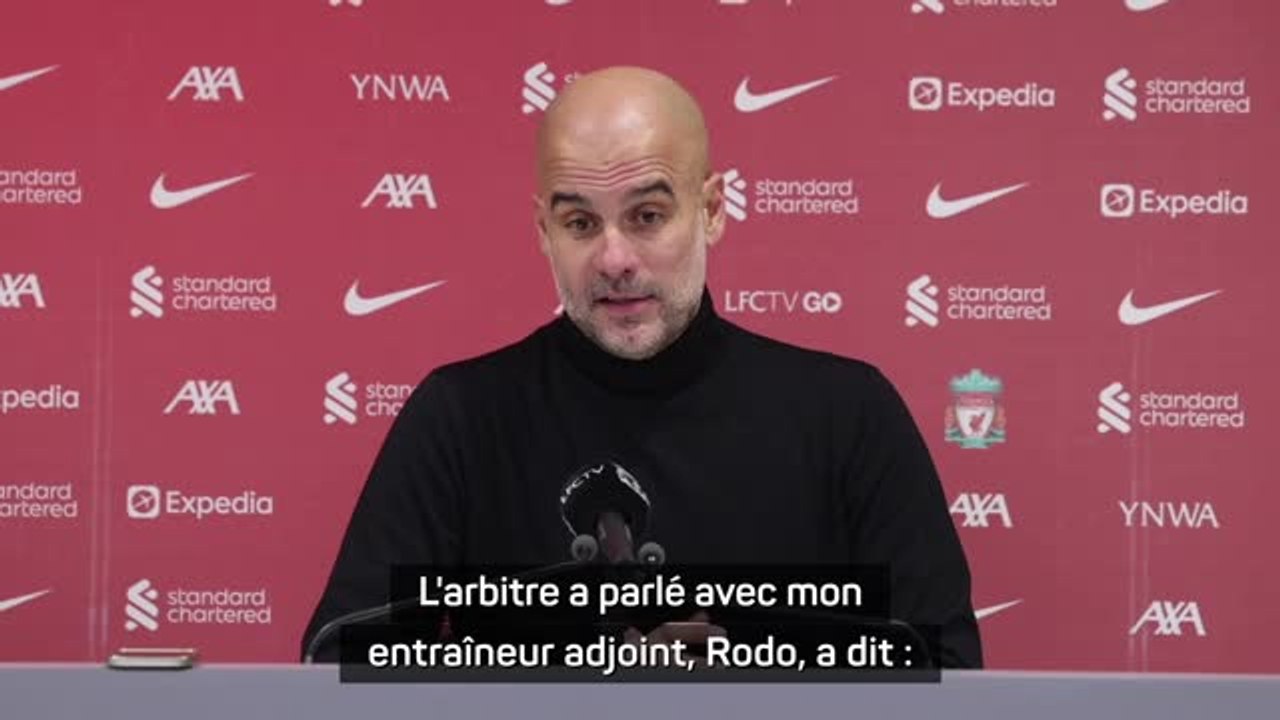 11e j. - Guardiola : “L’arbitre n’a jamais sifflé sauf sur notre but”