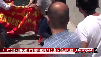 ADLİYE ÖNÜNDE POLİS MÜDAHALESİ