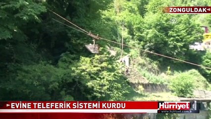YAMAÇTAKİ EVE YÜK TAŞIMAYA KARADENİZ USULÜ ÇÖZÜM