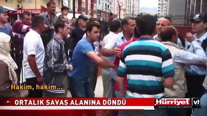 RİZE'DE ORTALIK SAVAŞ ALANINA DÖNDÜ